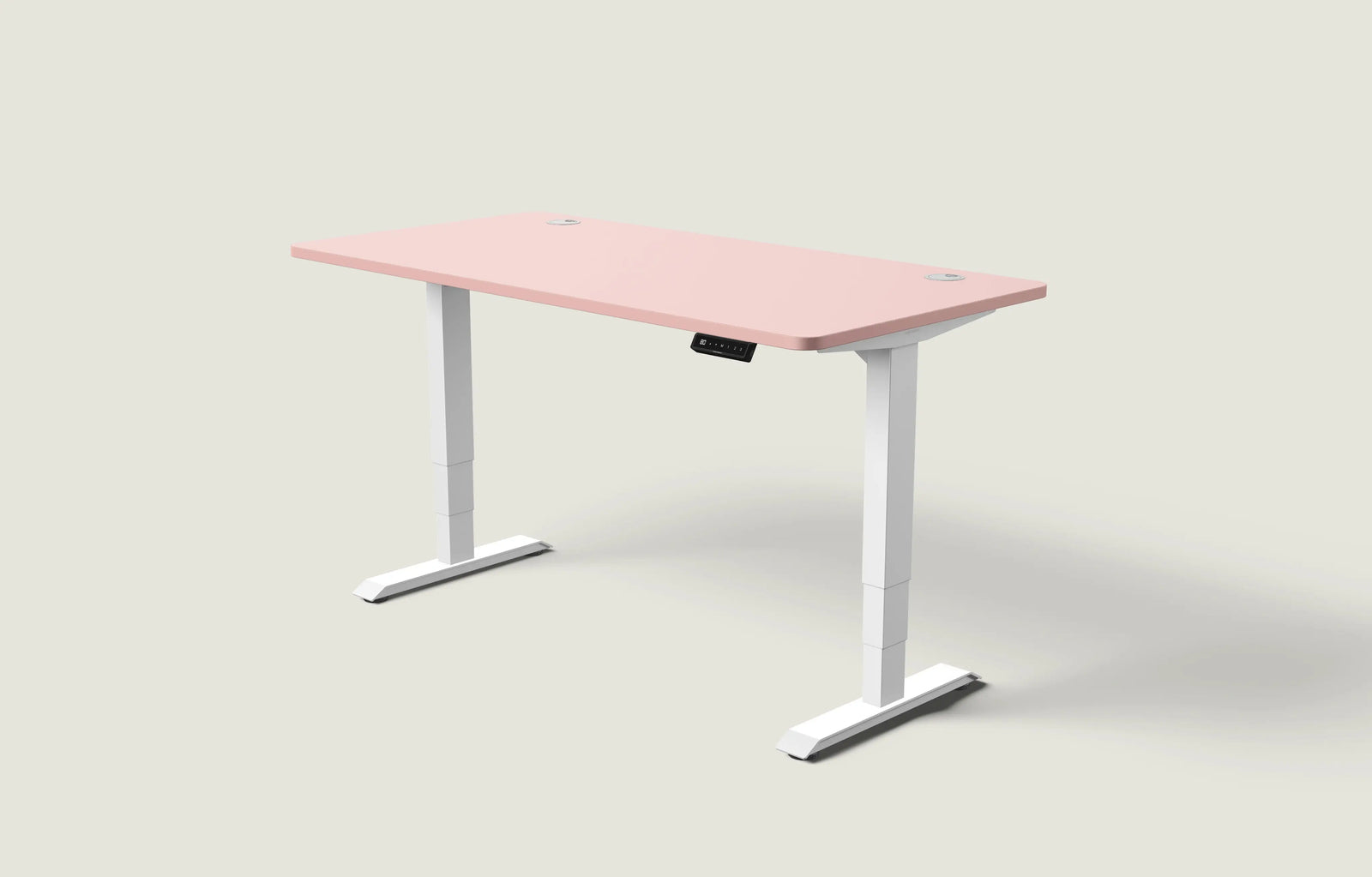 Weiß / Gedecktes Rosa / 160x80 cm