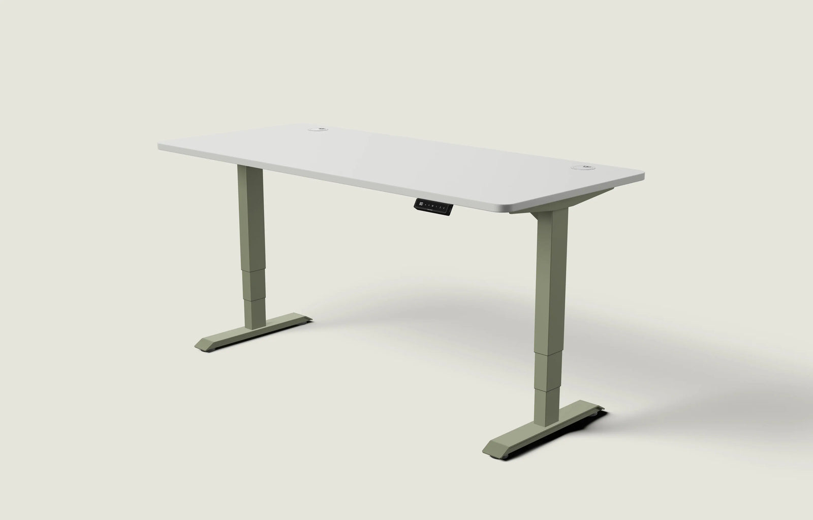 Olivgrün / Grau / 180x80 cm