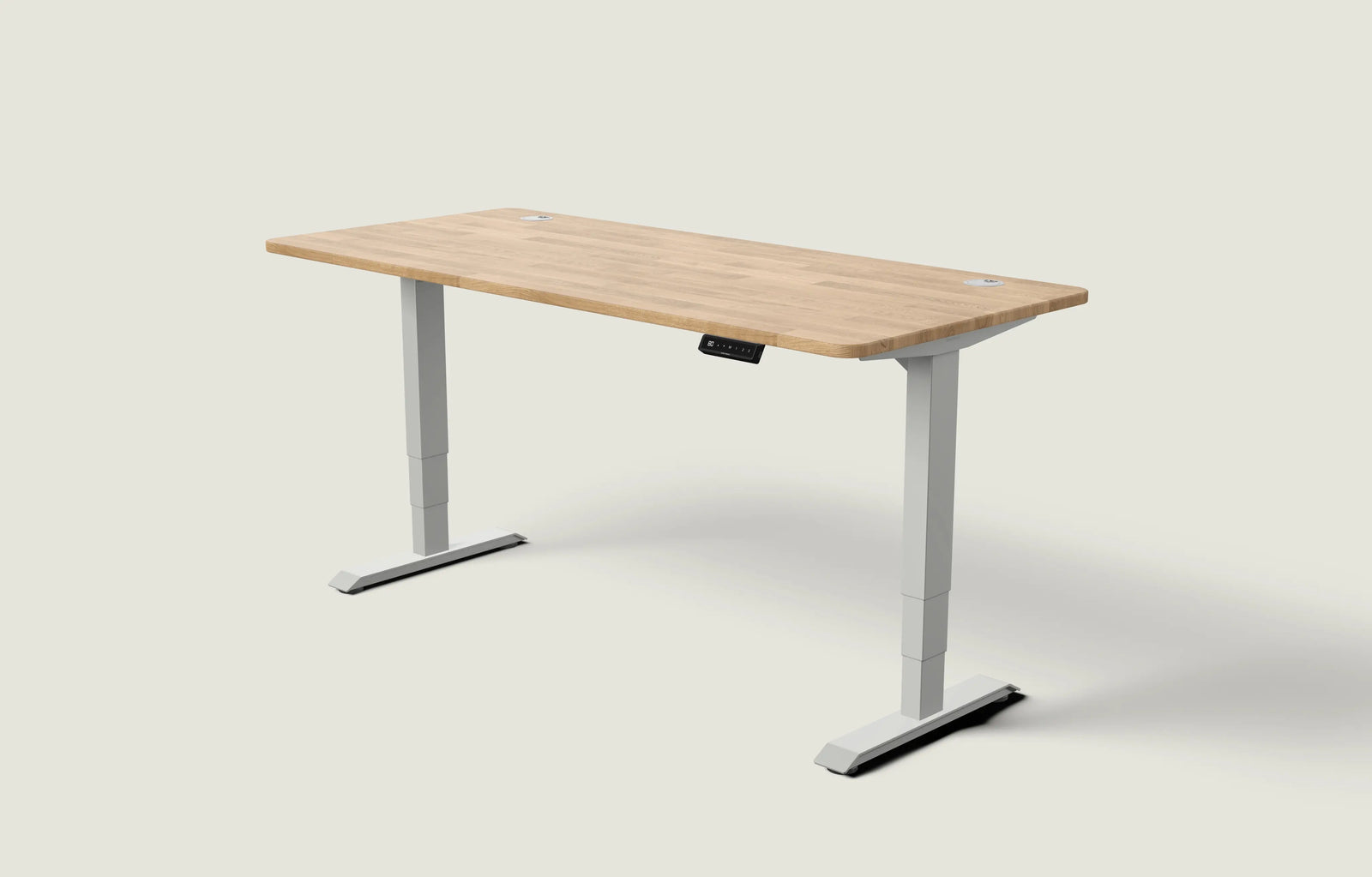 Grau / Massiv Eiche / 180x80 cm