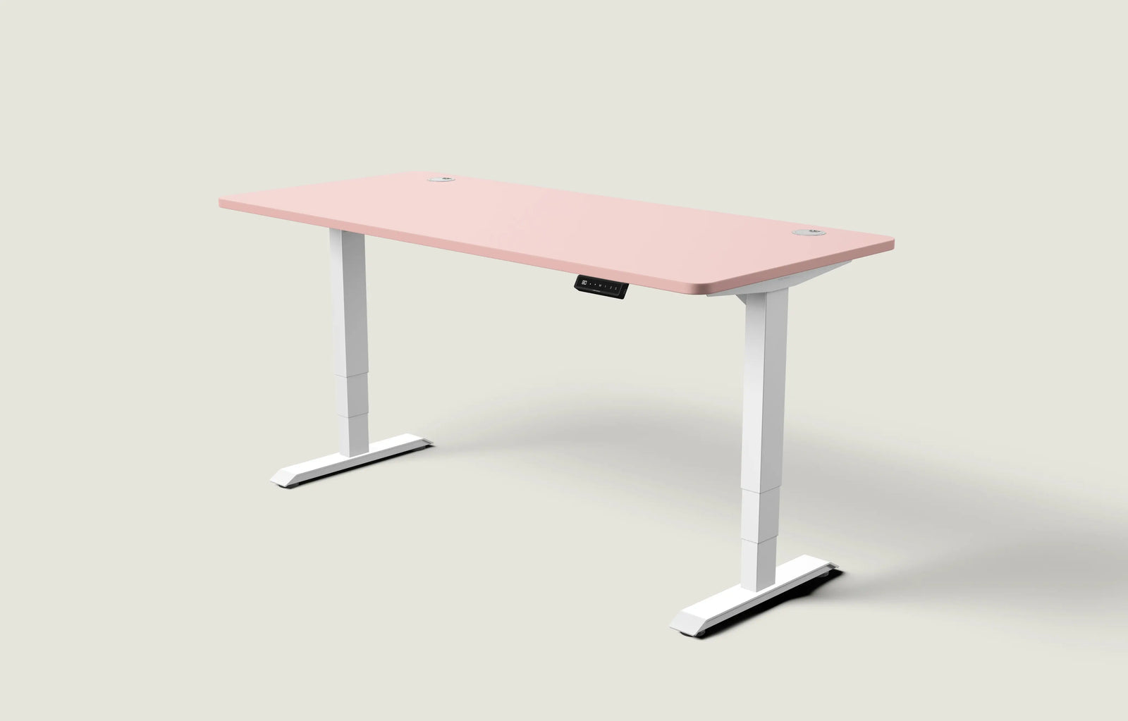 Weiß / Gedecktes Rosa / 180x80 cm
