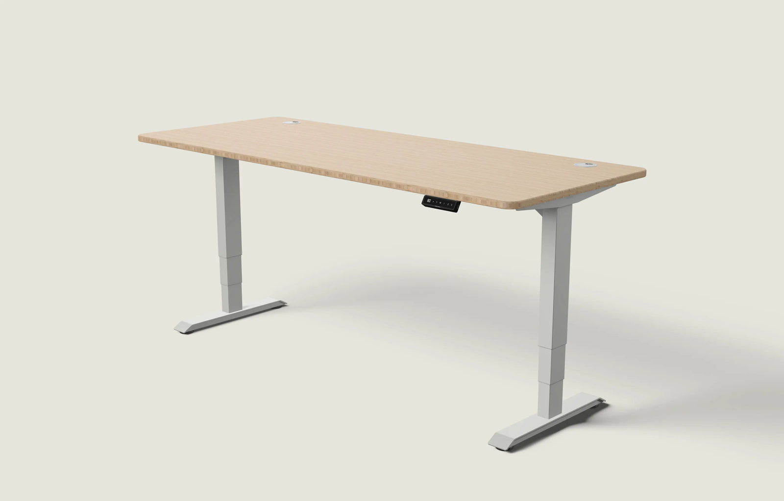 Grau / Bambus / 200x80 cm