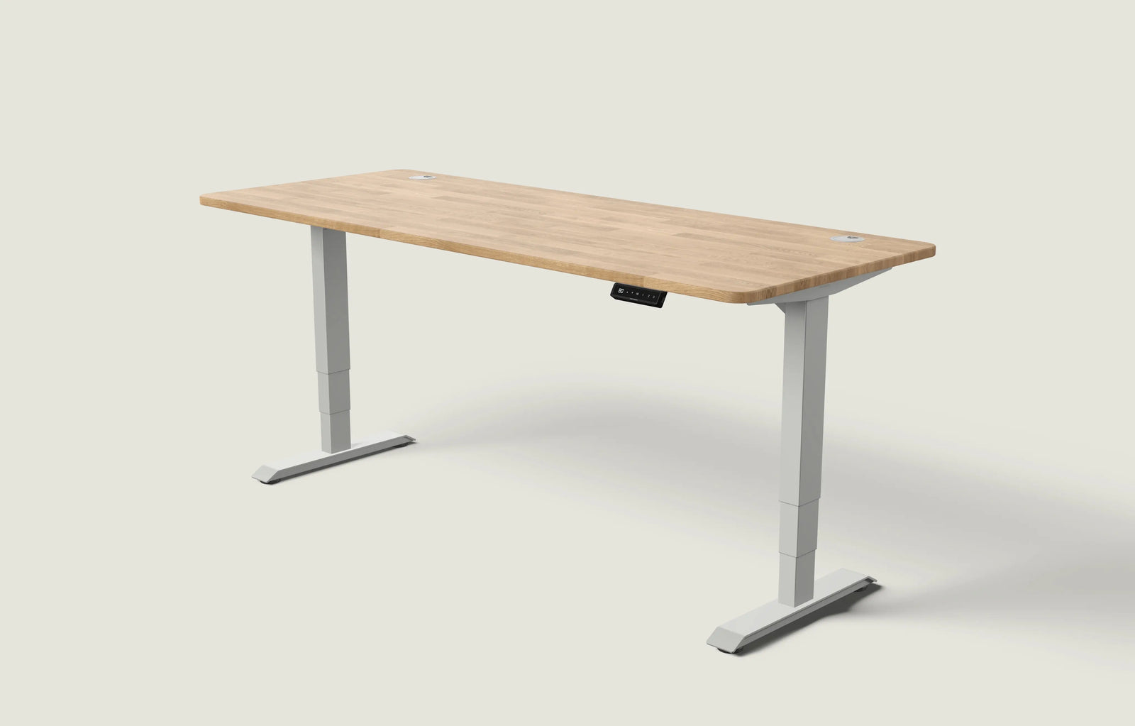 Grau / Massiv Eiche / 200x80 cm