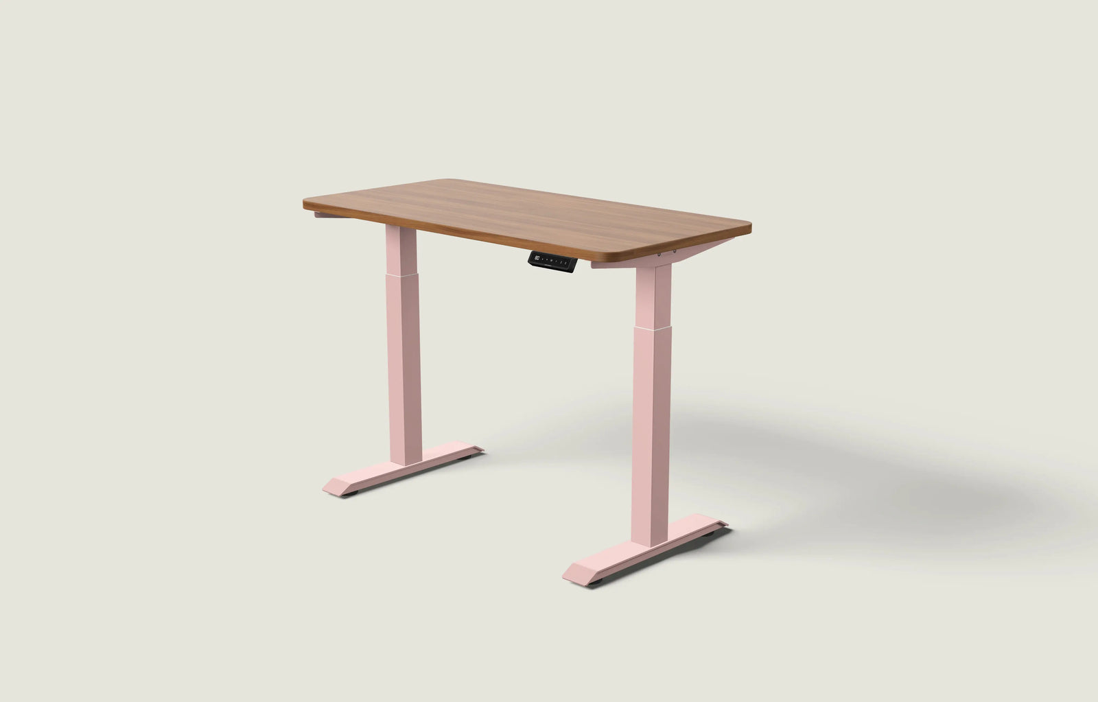 Gedecktes Rosa / Walnuss / 120x60 cm